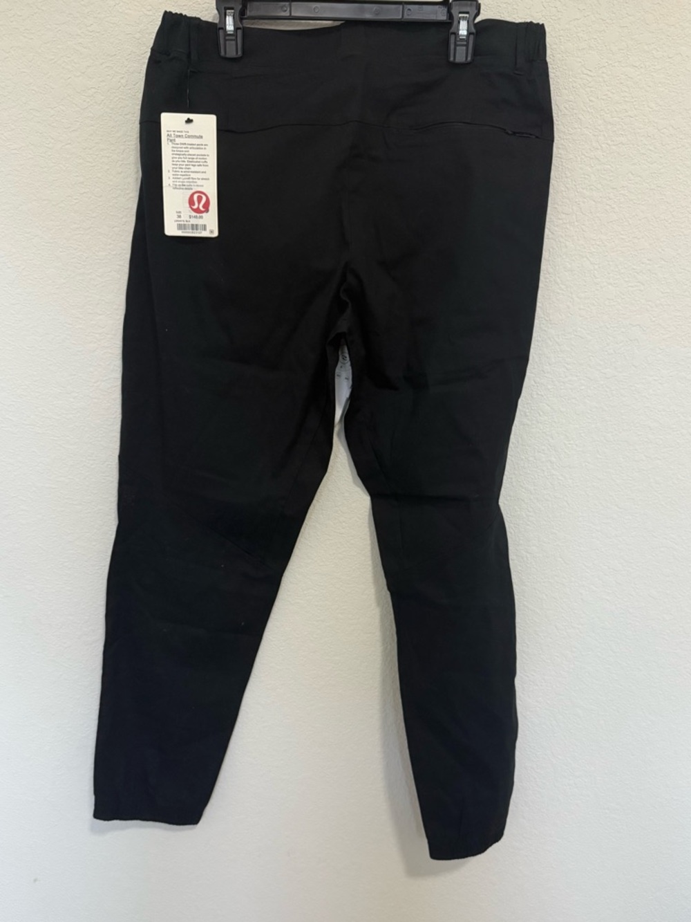 LULULEMON All Town Commute Pant Black Size 38 NEW #M5497S - Picture 9 of 11